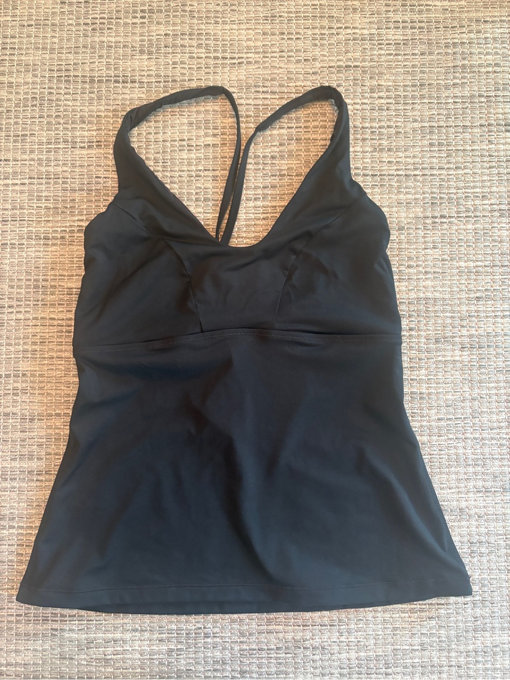 Athleta Black Strappy Active Tank Top
